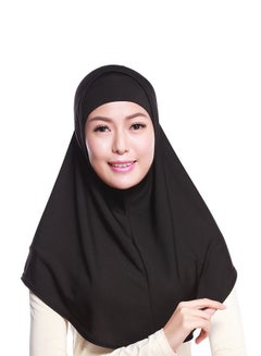 Generic 2-Piece Head Cover Hijab Black 