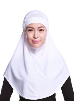 Generic 2-Piece Head Cover Hijab White 