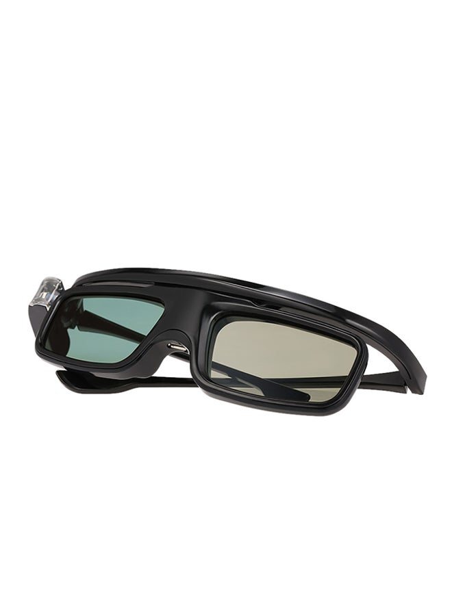 Generic 3D Active Rechargeable Shutter Glasses Black  - Image 1