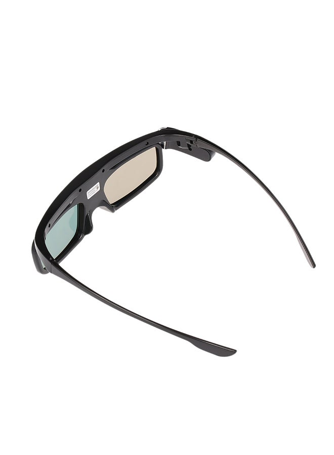 Generic 3D Active Rechargeable Shutter Glasses Black  - Image 2