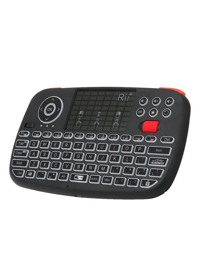 RII - Mini Wireless Keyboard Bluetooth Remote Control Black - Image 1