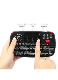 RII Mini Wireless Keyboard Bluetooth Remote Control Black  - Image 4
