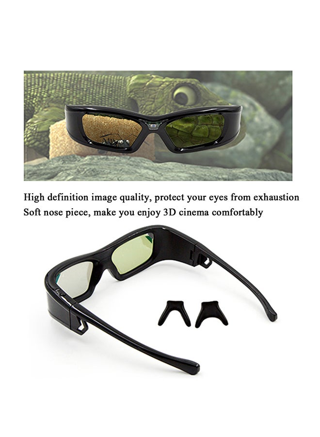 Generic - 3D Glasses For Projector Black - Image 1