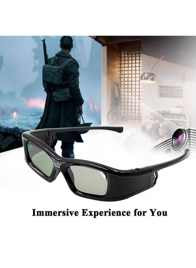 Generic - 3D Glasses For Projector Black - Image 1
