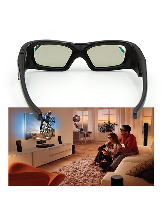 Generic - 3D Glasses For Projector Black - Image 1
