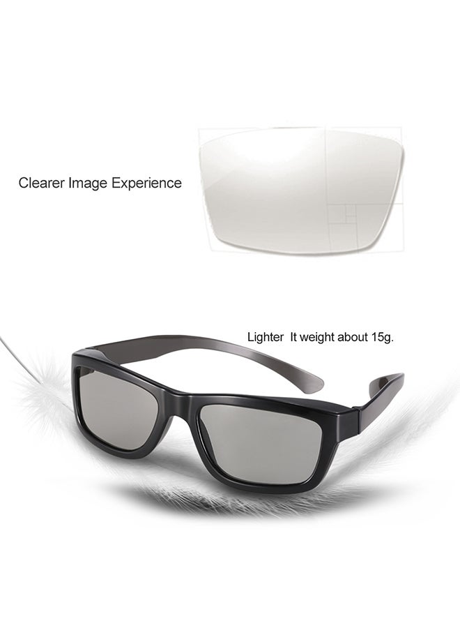 Generic Lightweight Passive 3D Glasses Black  - Image 4