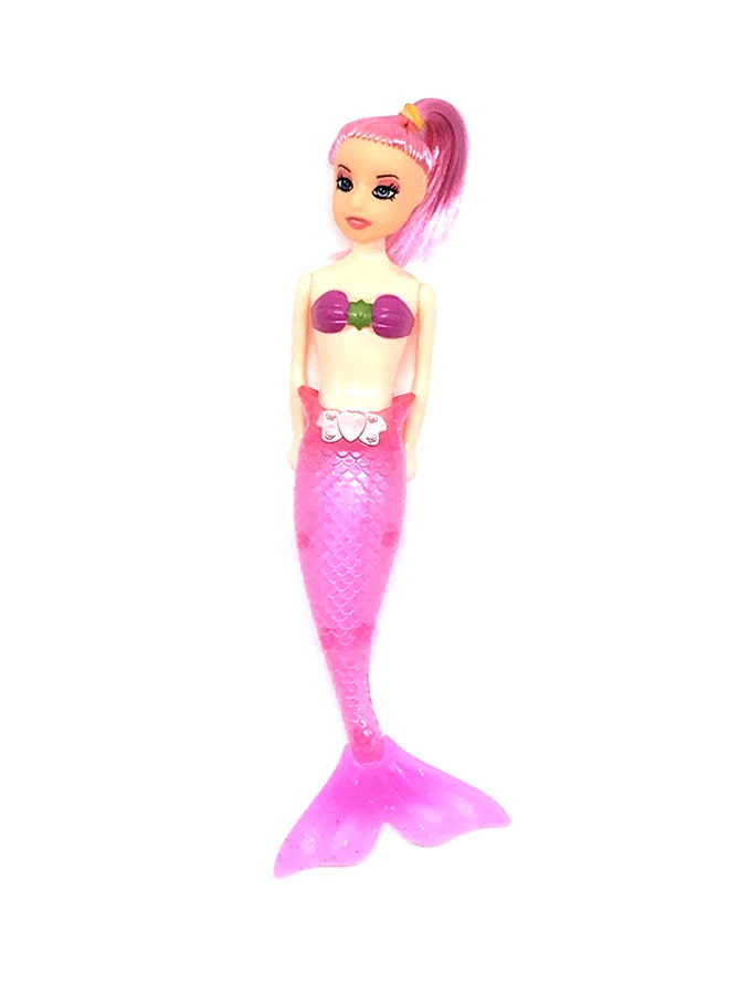Waterproof LED Light Flash Swimming Mermaid Plastic Princess Doll TBT-27