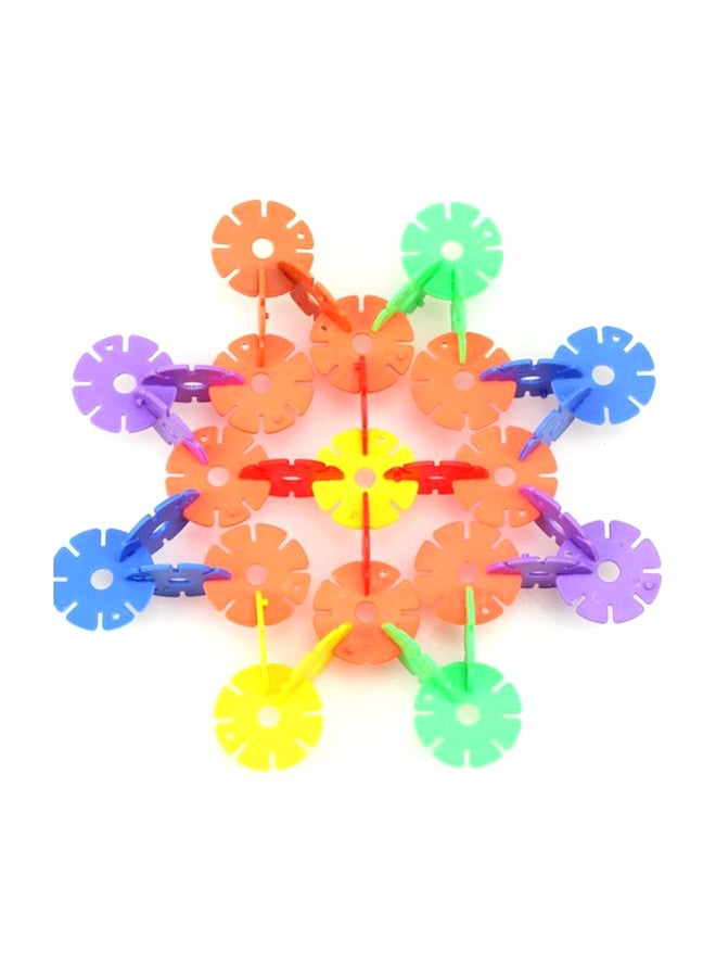 100-Piece Snow Snowflake Building Blocks Bricks Set  - Image 1