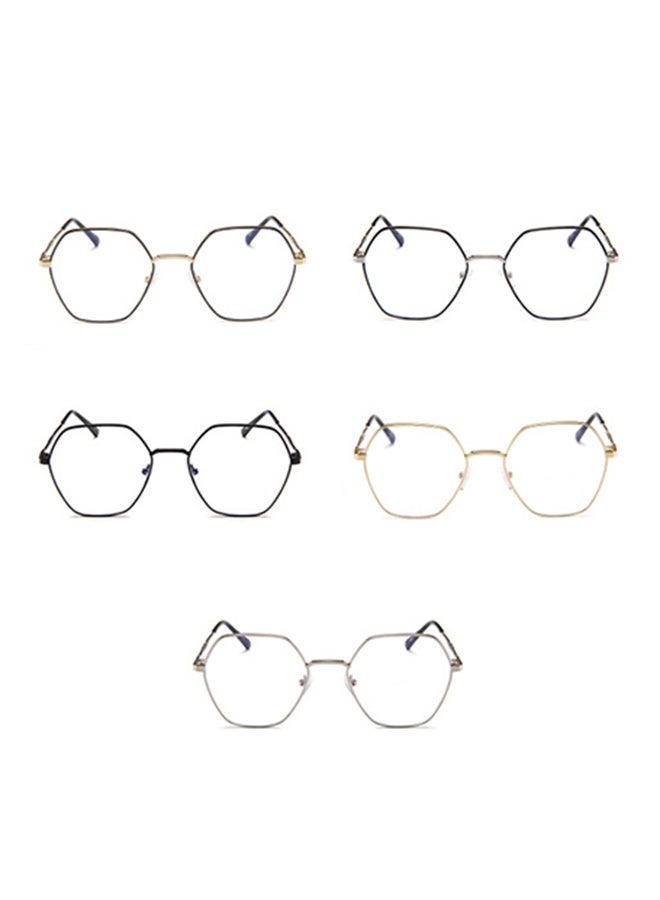 unisex 5-Pair Hexagon Eyeglass Frames 6183772639006