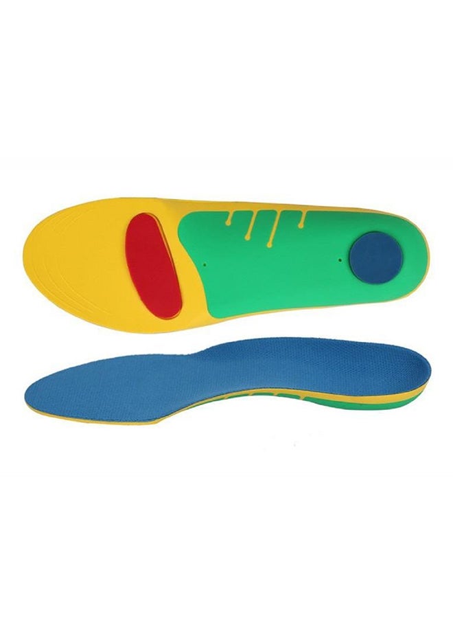 Beauenty Orthotics Insoles Shoe Flat Feet Arch Green/Blue/Yellow - Image 1