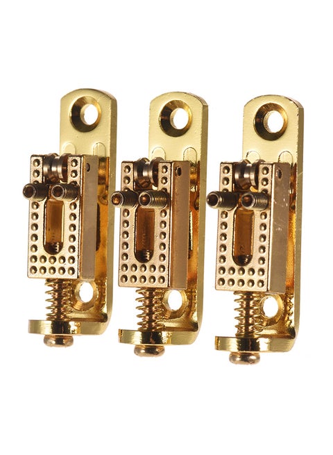 3 Piece Replacement Roller Bridge Single Saddles Guitar Bridge Saddle Set