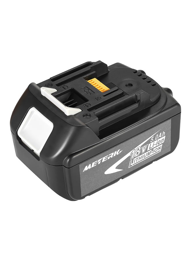 Rechargeable High Capacity Lithium Battery Black 12 x 8.5 x 7.5cm