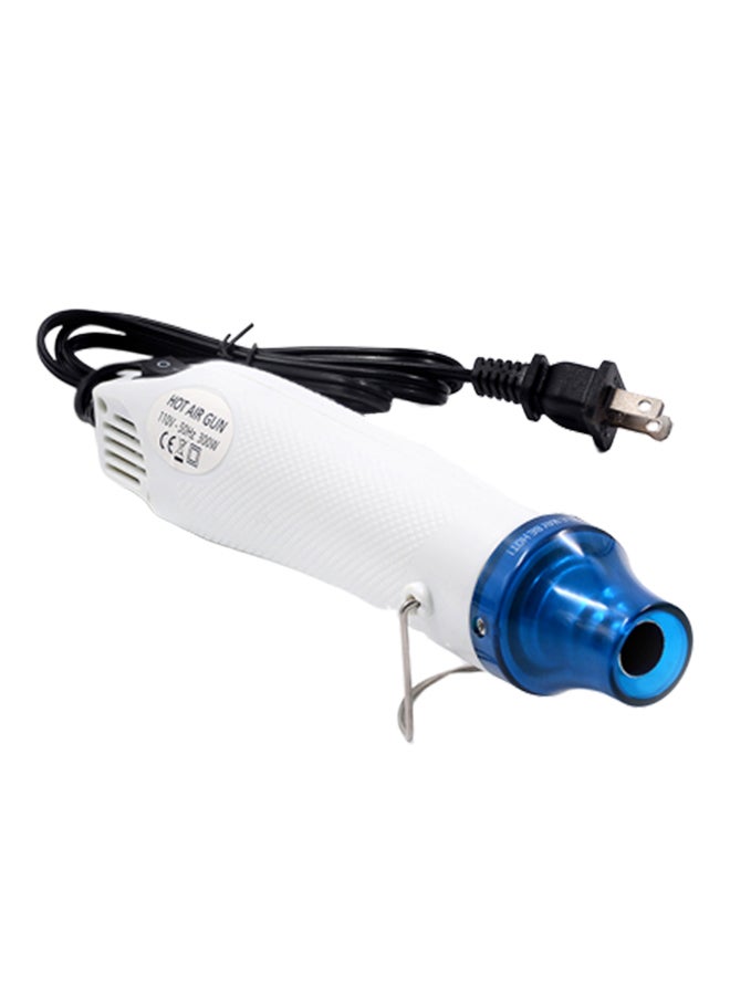 Multifunctional Handheld DIY Air Heater Electric Power Tool Blue/White 26 x 8.5 x 5.5cm 