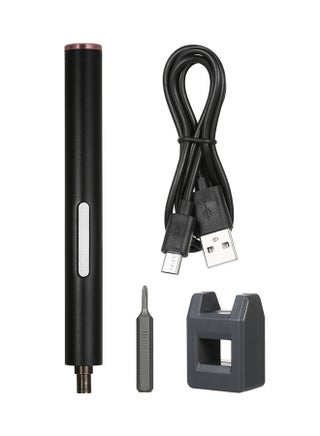 Mini Electric Power Cordless Precision Screwdriver Rechargeable Portable Black 17 x 4 x 4cm - v1558593510/N24776516A_1