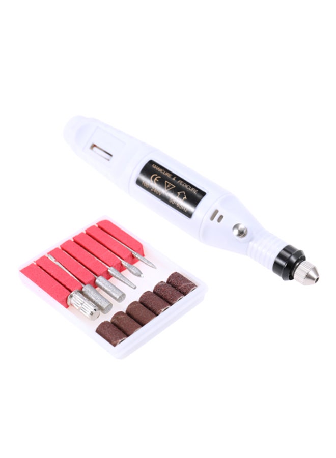 Generic - Mini Electric Grinder  And Nail Gel Polish Removing Drill Manicure Machine Tool Kit Multicolour 24 x 16 x 3cm - Image 1