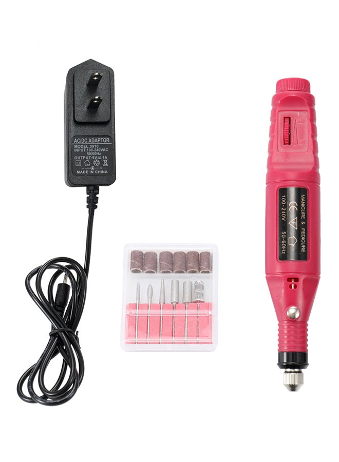 Electric Grinder And Nail Polish Removing Machine Tool Kit Multicolour 24 x 16 x 3cm 