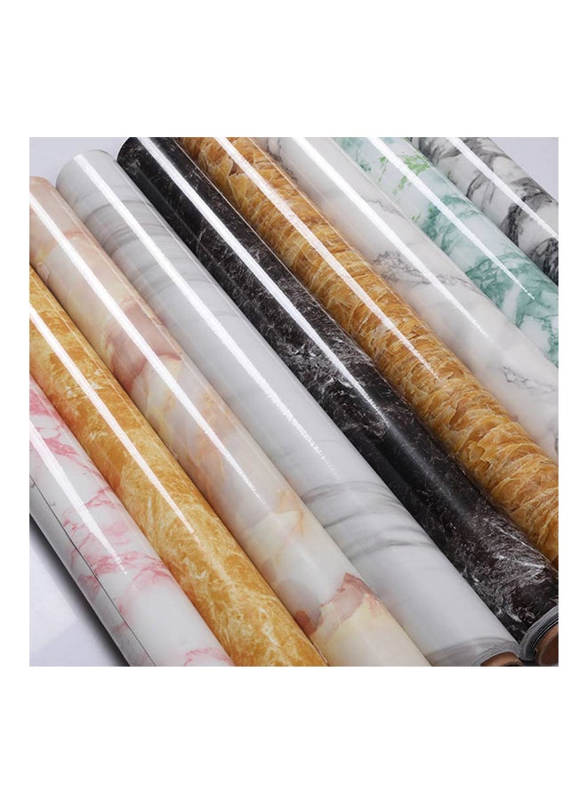 Marble Pattern Self-Adhesive Wallpaper Yellow 0.8kg