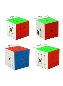 Unique Set Of 4 Rubiks Cube Speed Puzzle Magic Kids Toy  - Image 3