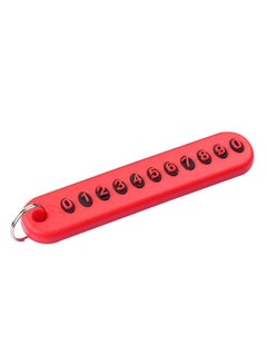 Bluelans Anti-Lost Phone Number Car Key Chain 