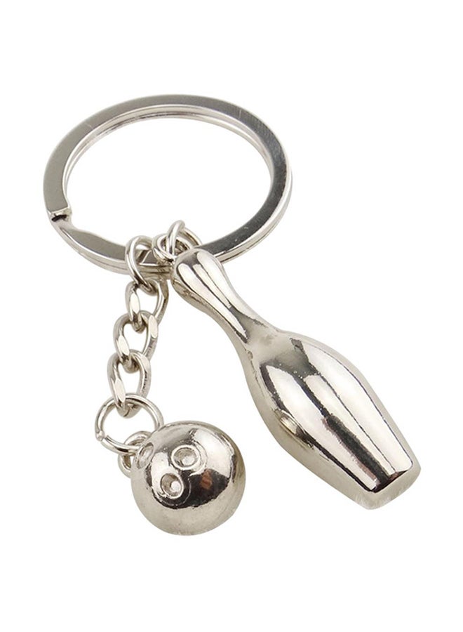 Bluelans Bowling Pin Ball Pendant Car Key Ring - Image 1