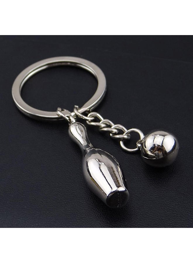 Bluelans Bowling Pin Ball Pendant Car Key Ring - Image 3