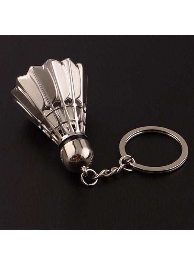 Bluelans Badminton Key Chain Silver - Image 3