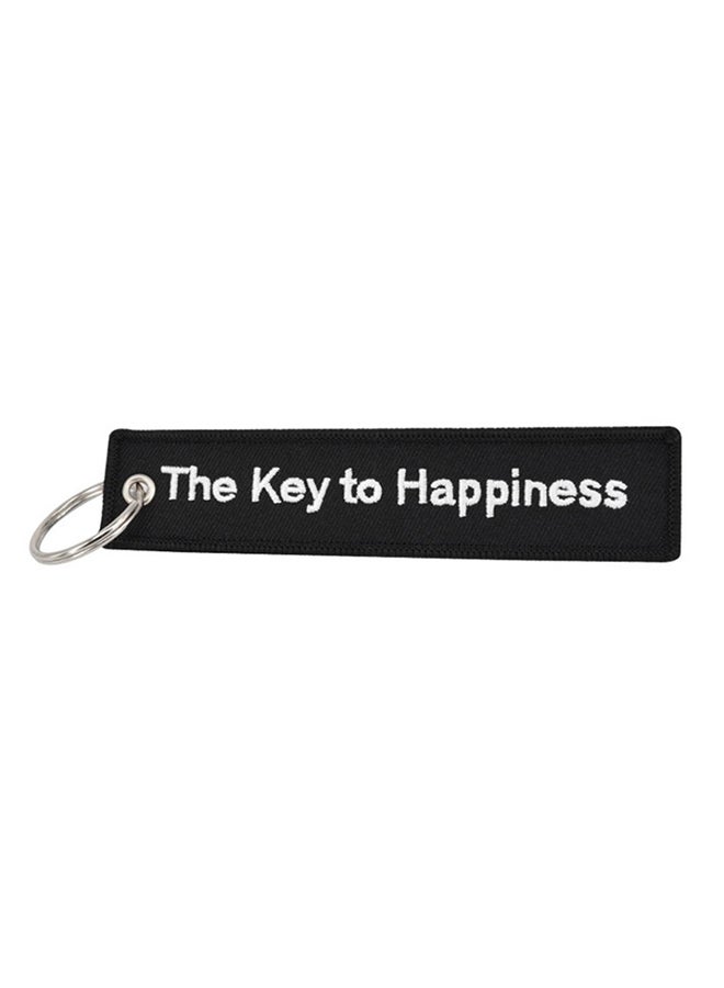 Bluelans Embroidered Fabric Strap Keychain - Image 1