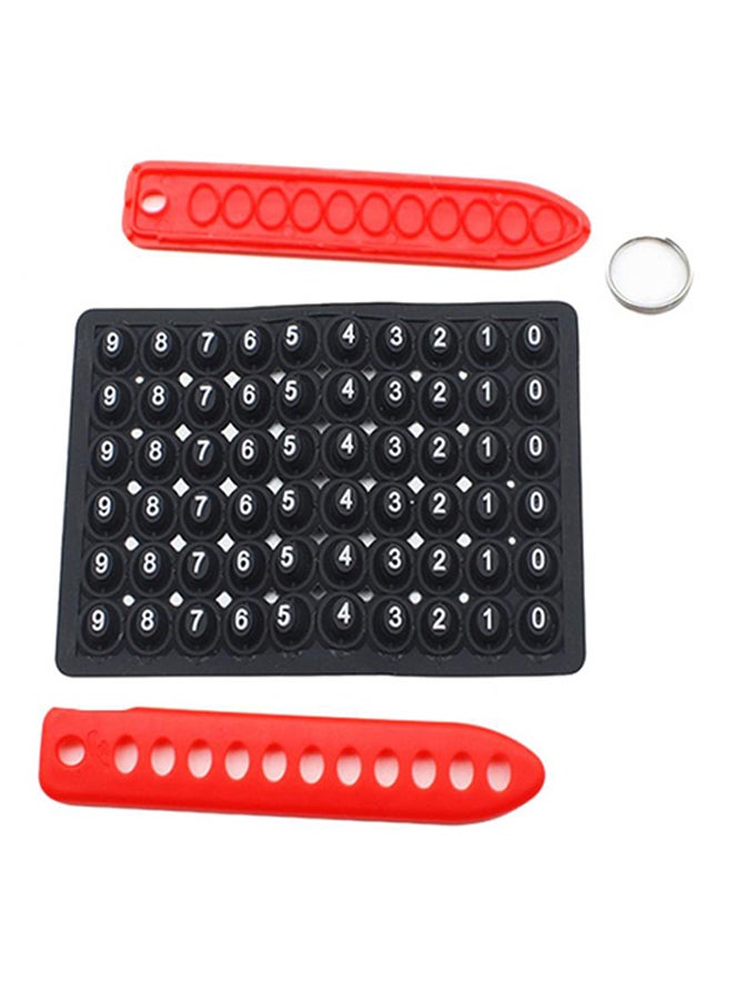 Bluelans DIY Anti-Lost Phone Number Mark Keychain  - Image 1