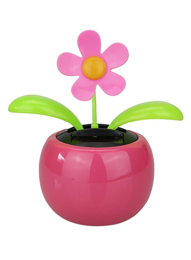 Bluelans Solar Powered Dancing Flower Flip Flop Leaves Car Display Dashboard Toy Gift 