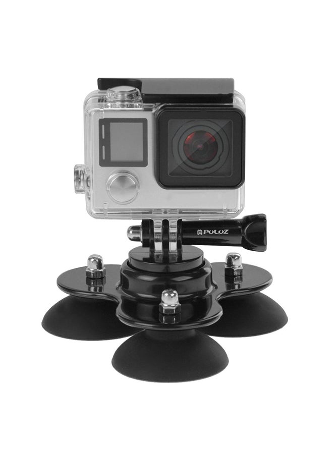 Triangle Suction Cup Mount Tripod With Screw For GoPro Hero Camera Black