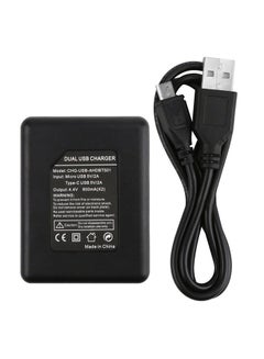 Generic USB Battery Charger With Dual Charging Slots And USB Cable For GoPro Hero 5/6 Black  - Image 2