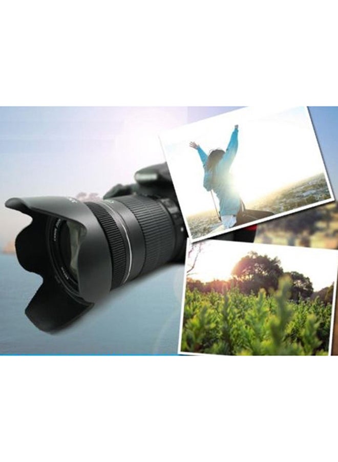 Generic Protective Lotus Lens Hood Mount For Canon EW-78D Black  - Image 4