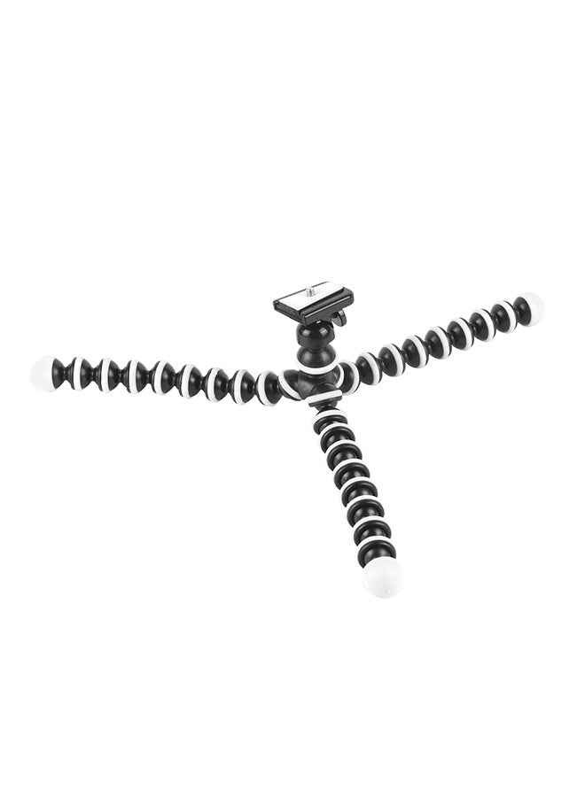 QFT450 Universal Octopus Flexible Tripod Bracket Selfie Stand With Adjustable Holder Black - Image 1
