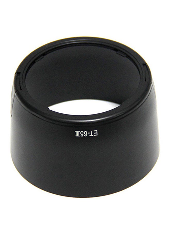 Drum Shape  Lens Hood Mount For Canon ET-65III Black  - Image 1