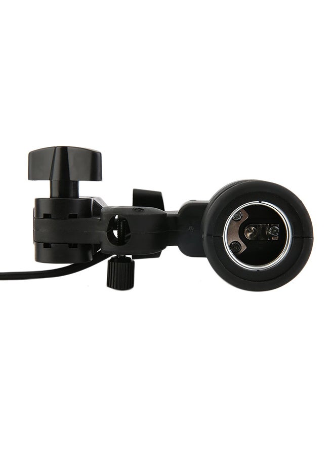 E27 Photography Lighting Bulb Holder For Studio Black  - Image 2