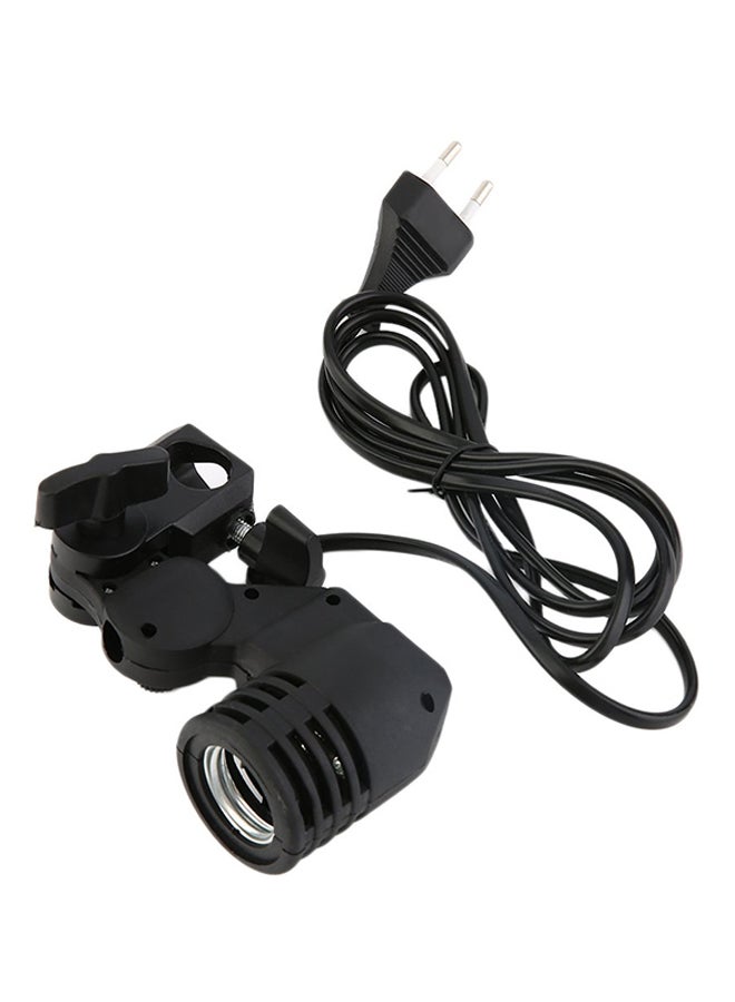 E27 Photography Lighting Bulb Holder For Studio Black  - Image 1