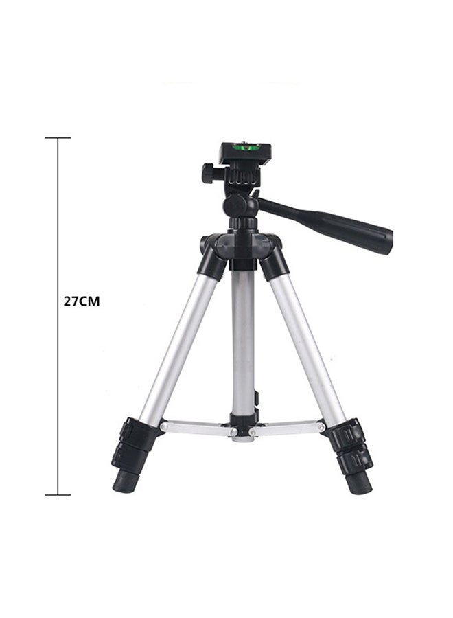 حامل ثلاثي القوائم تلسكوبي احترافي مصنوع من الألومنيوم لجميع أنواع الكاميرات أسود/ رمادي - Image 3