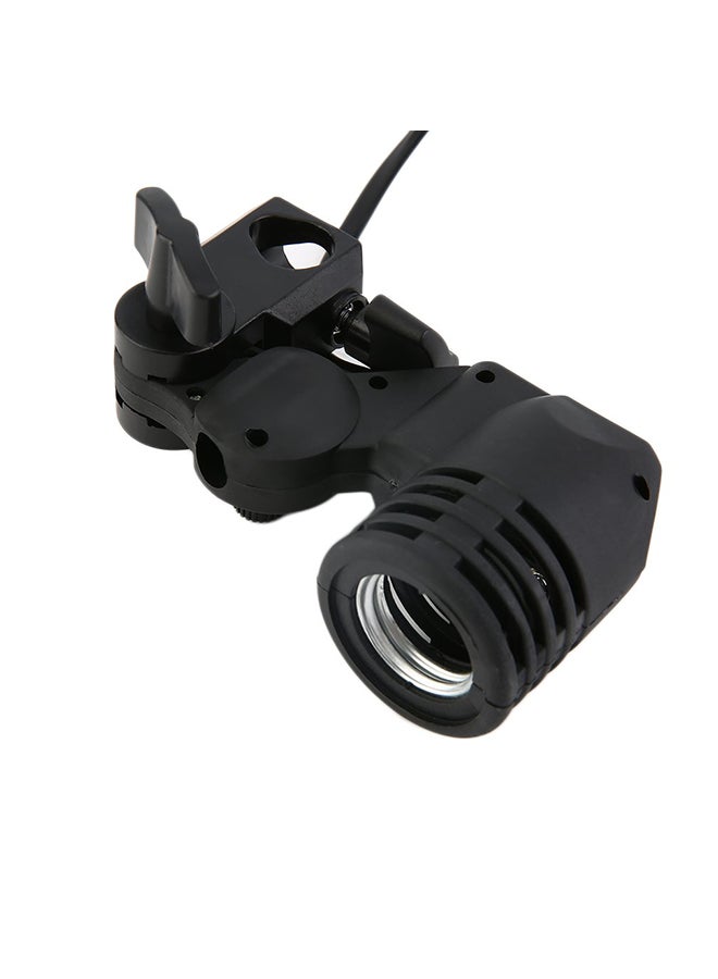 E27 Photography Lighting Bulb Holder For Studio Black  - Image 3