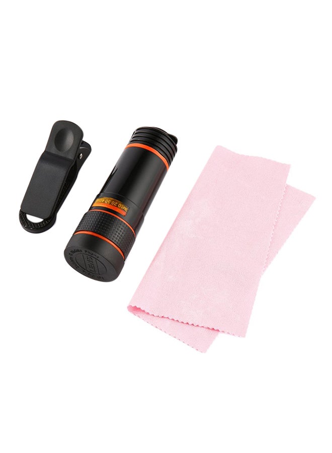 Mini High Magnification Monocular Telescope Lens For Digital Camera Black - Image 1