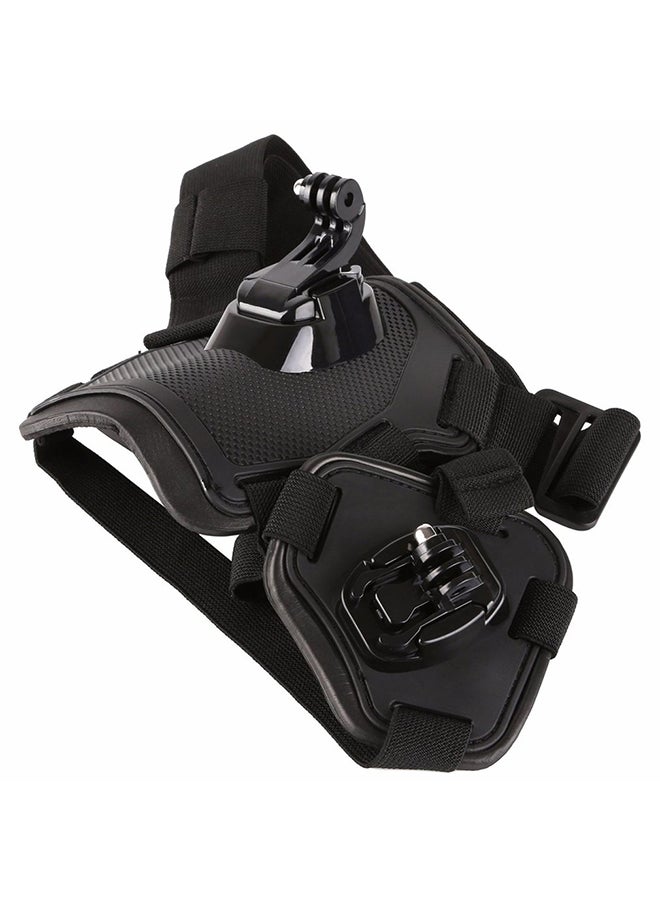Generic - Dog Fetch Harness Chest Strap With Camera Mount Black - Image 1