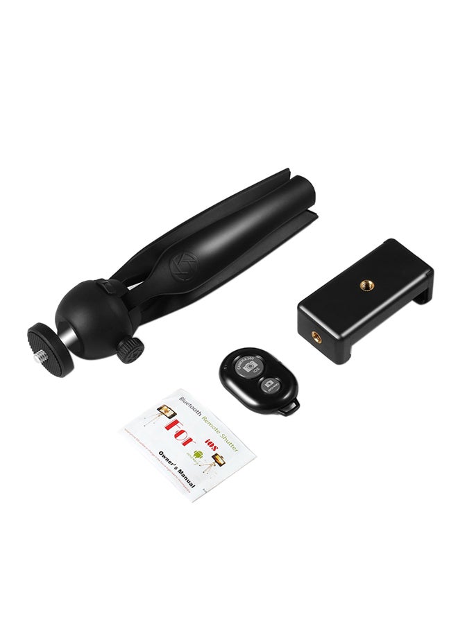 ليشب طقم حامل ثلاثي القوائم لتصوير السيلفي بالهاتف مكون 3 قطع أسود - Image 1