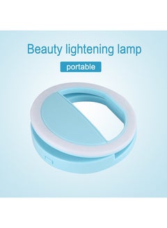 Generic Ultra Wide Angle Upgrade Len Light Portable Selfie Ring Lamp Blue  - Image 3