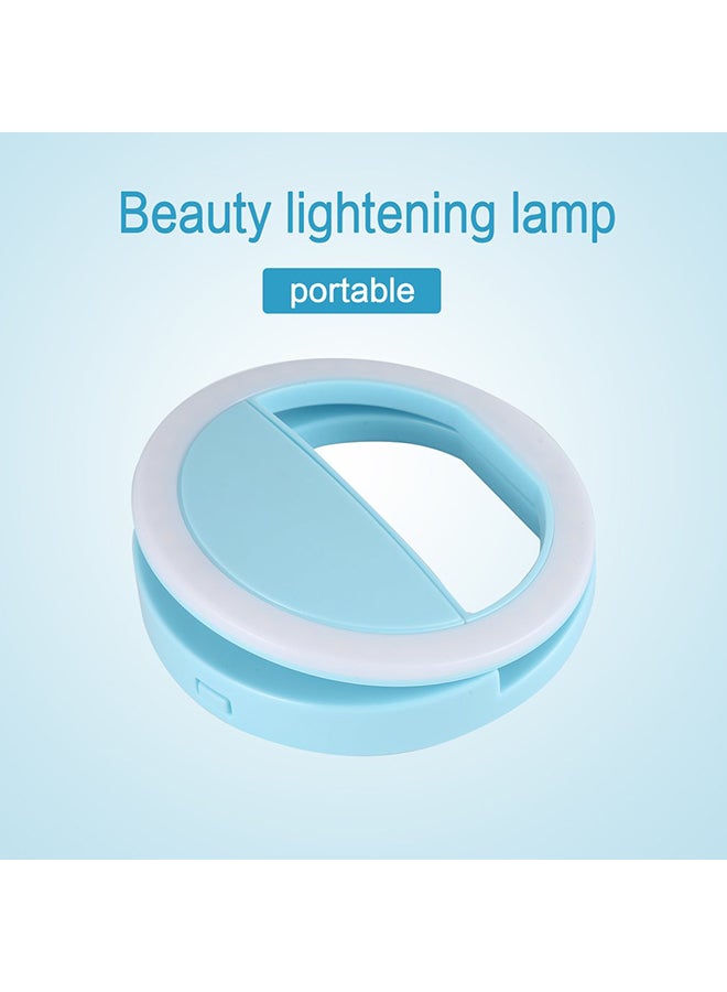 Generic - Ultra Wide Angle Upgrade Len Light Portable Selfie Ring Lamp Blue - Image 1