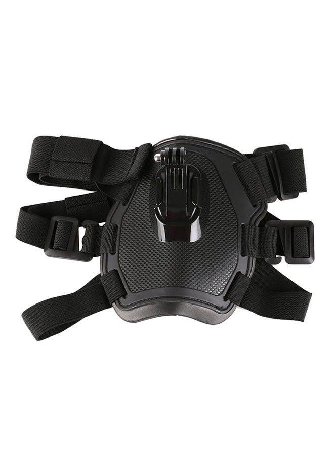Generic - Dog Fetch Harness Chest Strap With Camera Mount Black - Image 1