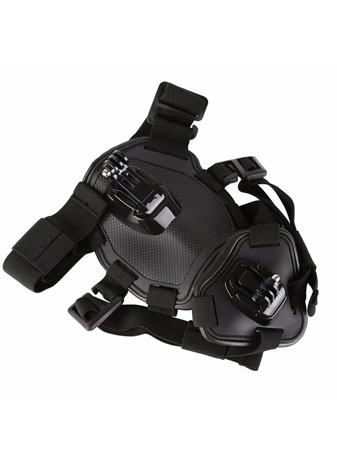Generic - Dog Fetch Harness Chest Strap With Camera Mount Black - Image 1