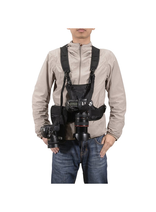 Generic Multi-functional Holster System Vest Camera Strap Black  - Image 3