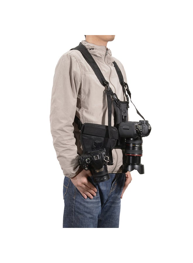 Generic Multi-functional Holster System Vest Camera Strap Black  - Image 2