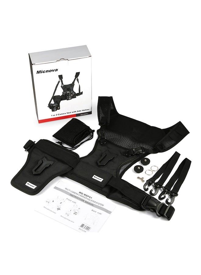 Generic Multi-functional Holster System Vest Camera Strap Black  - Image 1