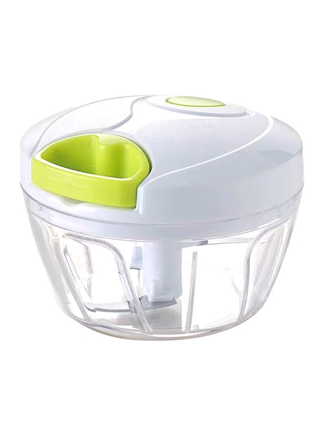 مفرمة خضروات وفاكهة وثوم أبيض/ شفاف 12.3سم