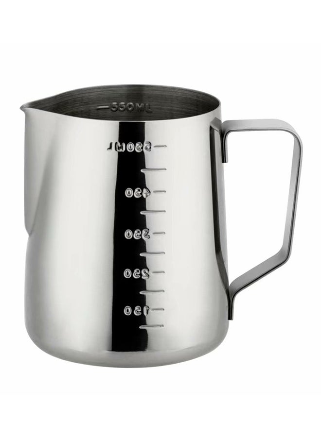 Generic Stainless Steel Milk Frothing Jug Silver 550ml 